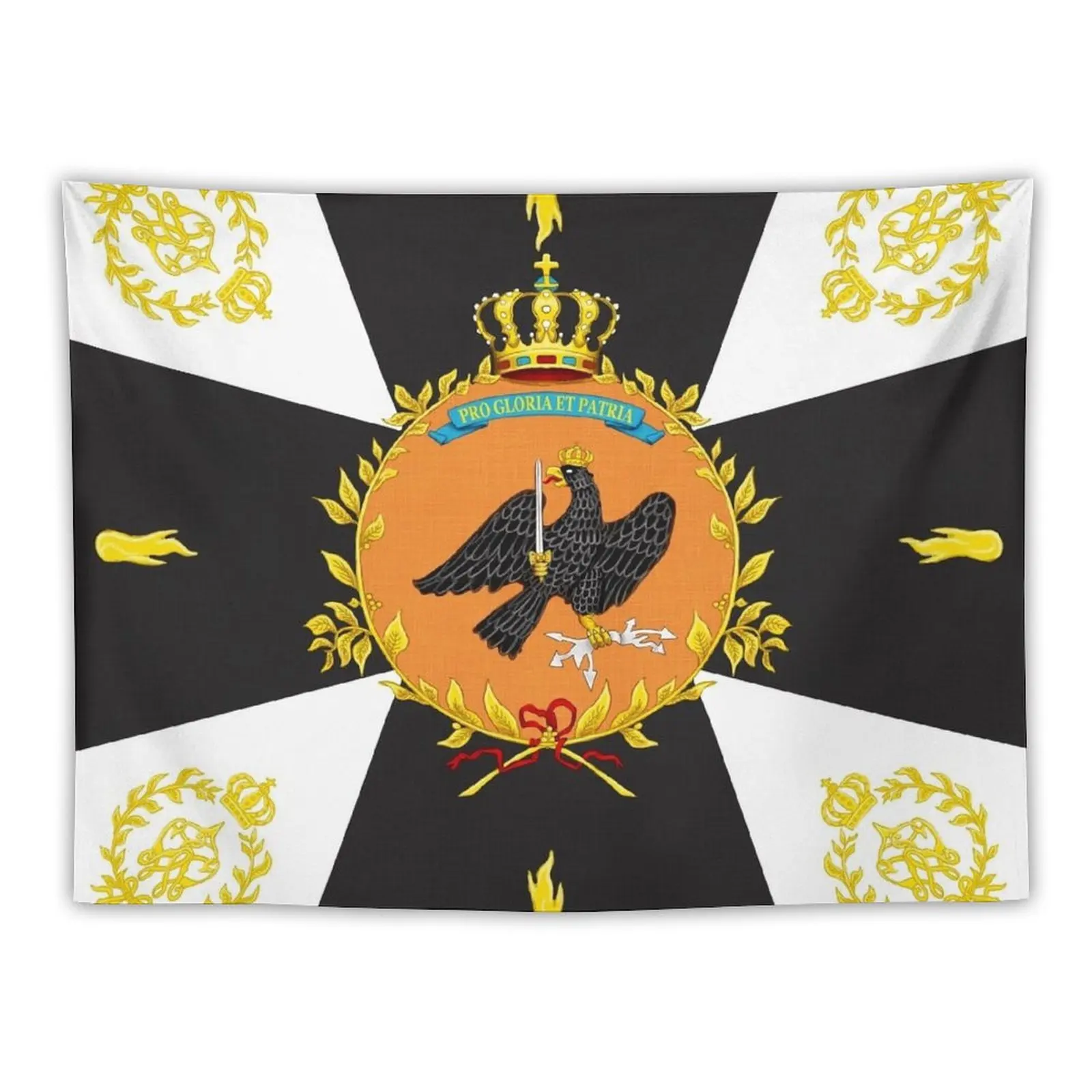 

Napoleonic Prussian flag "Second Battalion, 4th infantry regt." Tapestry Decoration For Bedroom Tapestry