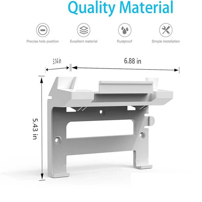 2-In-1 For Starlink Gen 3/V3 Router Mount & Power Supply Brackets Holder-Internet Kit Satellite,Stability Wall Holder
