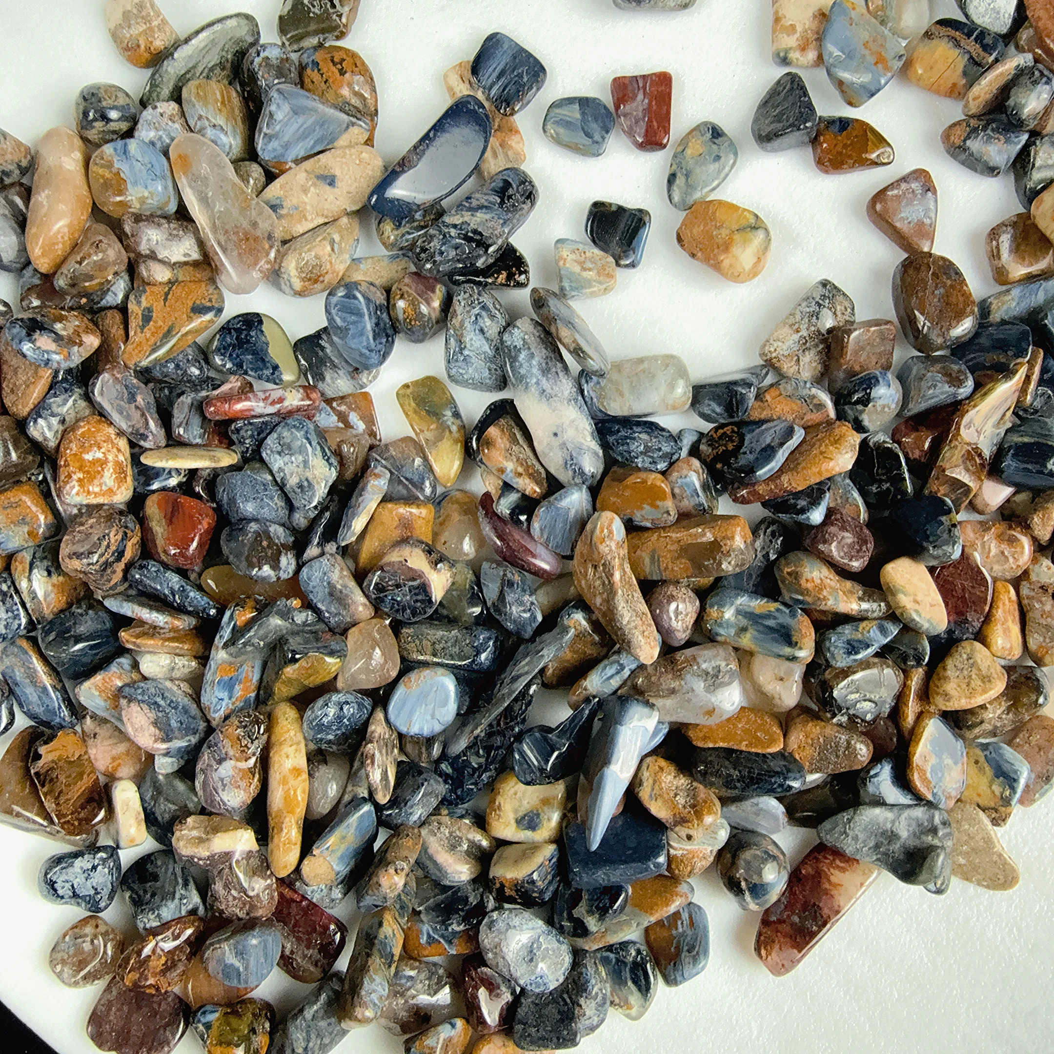3-12mm Pietersite Semi Tumbled, Pietersite Crystal Chips, Natural Pietersite Stone Tumbled Stones,  Pietersite Stone Chips