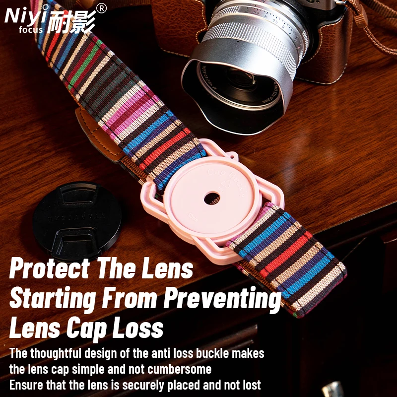 Camera Lens Cap Anti‑Loss Buckle Keeper Clip Easy Install On Shoulder Strap Prevent Losing Universal for Sony Canon Fujifilm