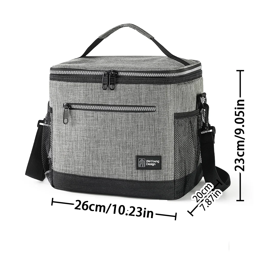 12L wasserdichte Isolierungs-Campingtasche mit PEVA-Folie-Innenfutter, große Kapazität, Mittagessen- und Bento-Tasche für Arbeit und Pendeln – Detail 12