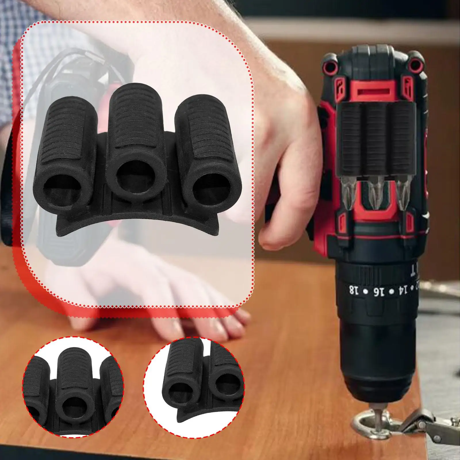 Bit Holder Shelf Portable Screw Bit Organizer for Repair Carpenters Handymen