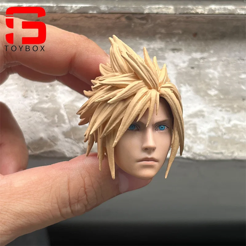 In Magazzino 1/6 Bilancia Anime Nuvola Testa Sculpt Capelli D'oro Testa Intagliare Modello Misura 12 ''Soldato Maschio Action Figure Corpo Bambole