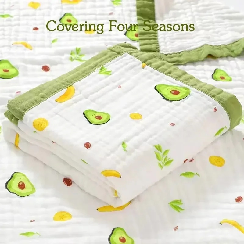 Baby Bath Towel Pure Cotton Super Soft Gauze Newborn Is Covered by Children Blanket Four Seasons Chil baby quilt