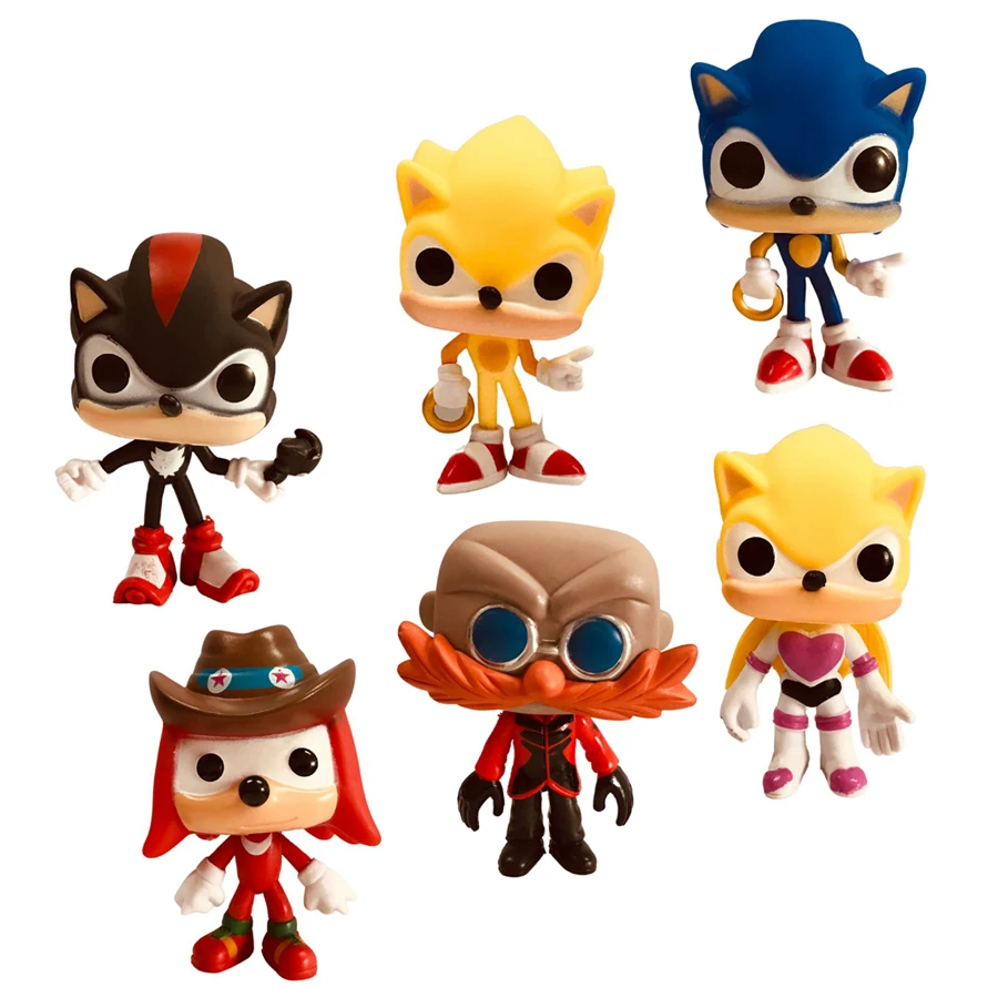 سونيك القنفذ سونيك الكنز هنتر المفاصل الحريق اسبيو طائرة التماثيل الطرفية لعب للأولاد هدية تحصيل #3