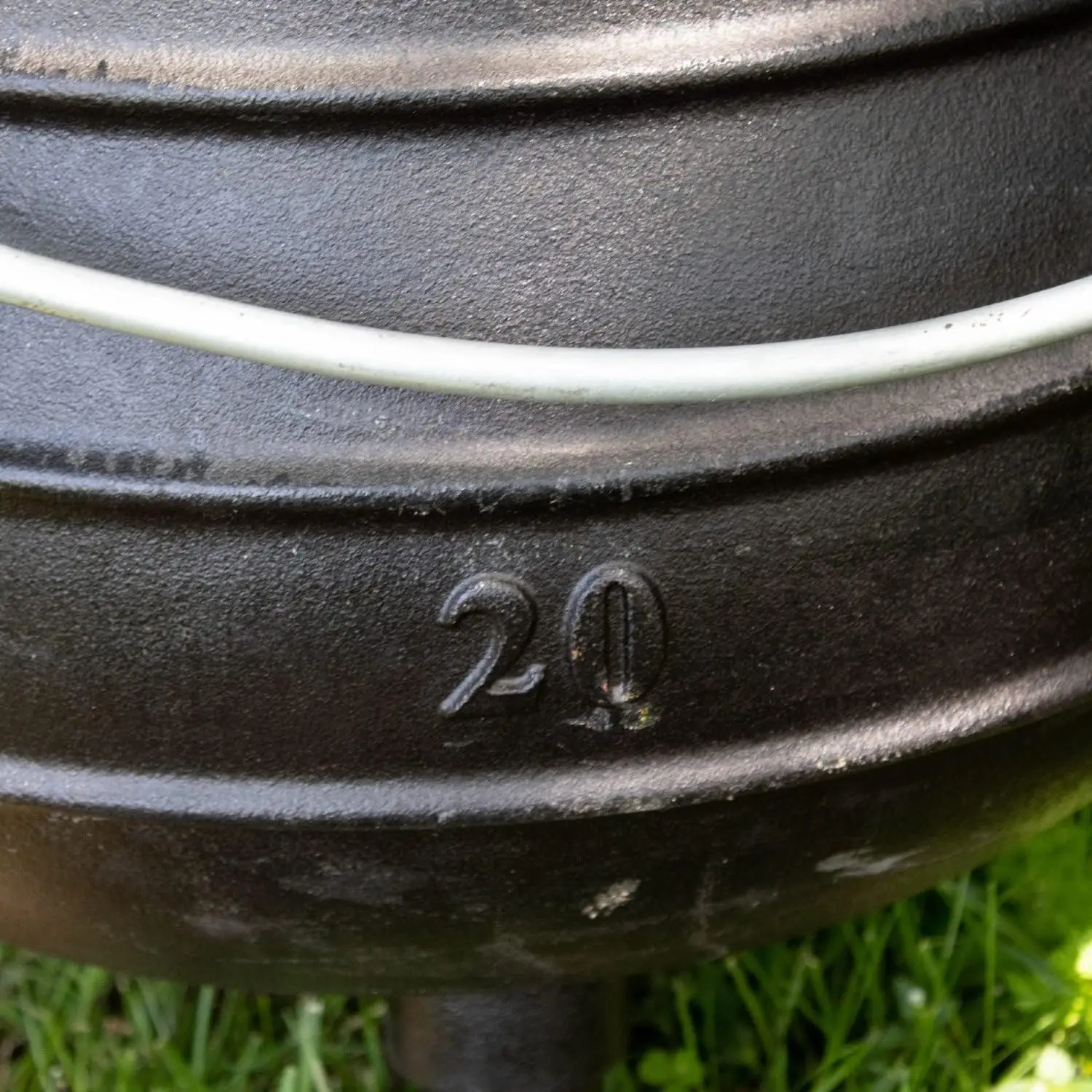 Campfire Cooking Kettle Pot - Cast Iron Potje Dutch Oven with 3 Legs and Lid, 19.25 inch, 14.75 Gallon