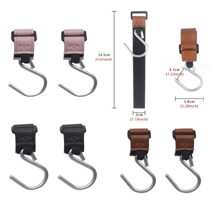 G2TD 2 unids/set gancho multiusos para cochecito accesorio versátil para su cochecito bebé