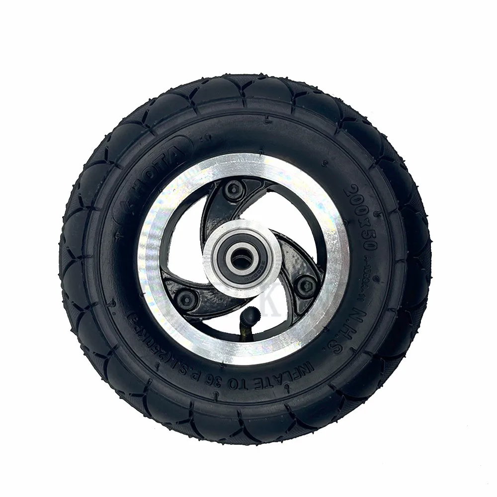 200x50 Front Wheel for Electric Scooter 200*50 Tyre Inflation  Vehicle Aluminium Alloy Pneumatic Tire