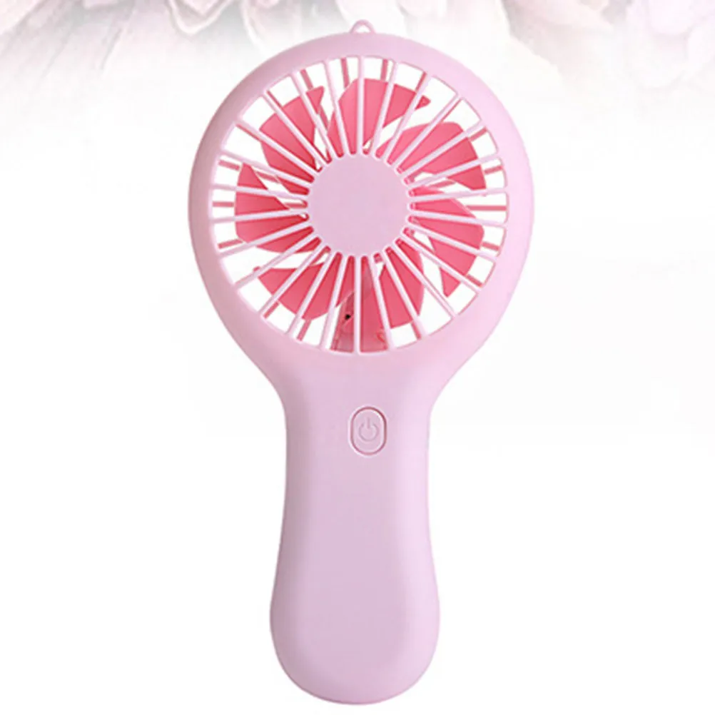Mini Fan Portable USB Charging Handheld Pink Cooling Fan for Summer Home Office School Lightweight Outdoor Use