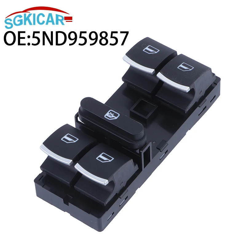 

5ND959857 Car LHD Power Window Switch For VW Touran Tiguan Passat B6 B7 CC Golf Mk5 MK6 Jetta III AMAROK