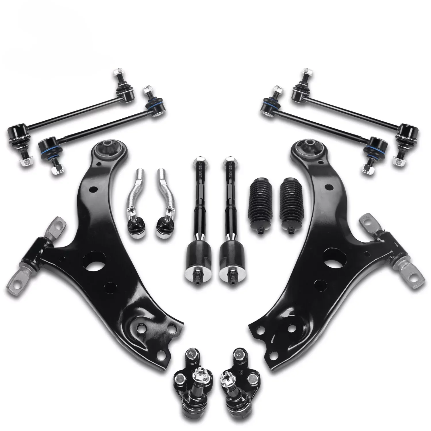 

TOPICKSAP TOYOTA 12Pcs Front Lower Control Arm Ball Joint Sway Bar Link Tie Rod Kits for Toyota Camry 2004-2006