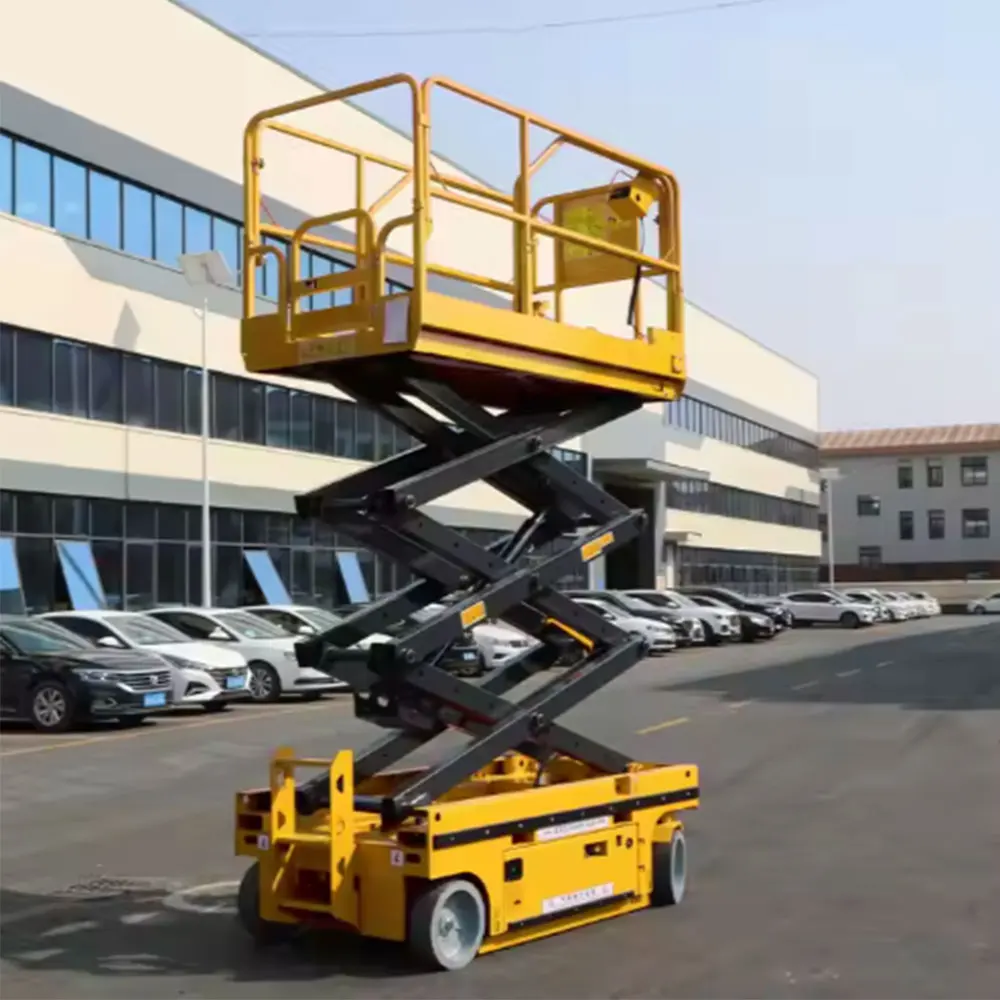 Electric Vertical Lifting Platform, Hydraulic Scissor Boom Lift & Mobile Scissor Lift for High-Altitude Work view 6