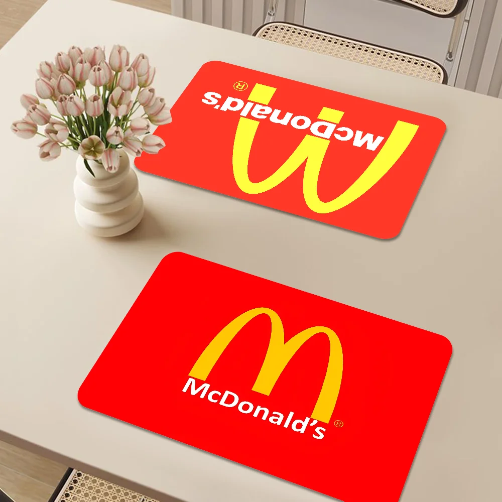 M-McDonald'S-S Kitchen Tableware Dish Drying Mats Desk Drain Pad Heat Resistant Counter Top Mat Non-slip Draining Placemat