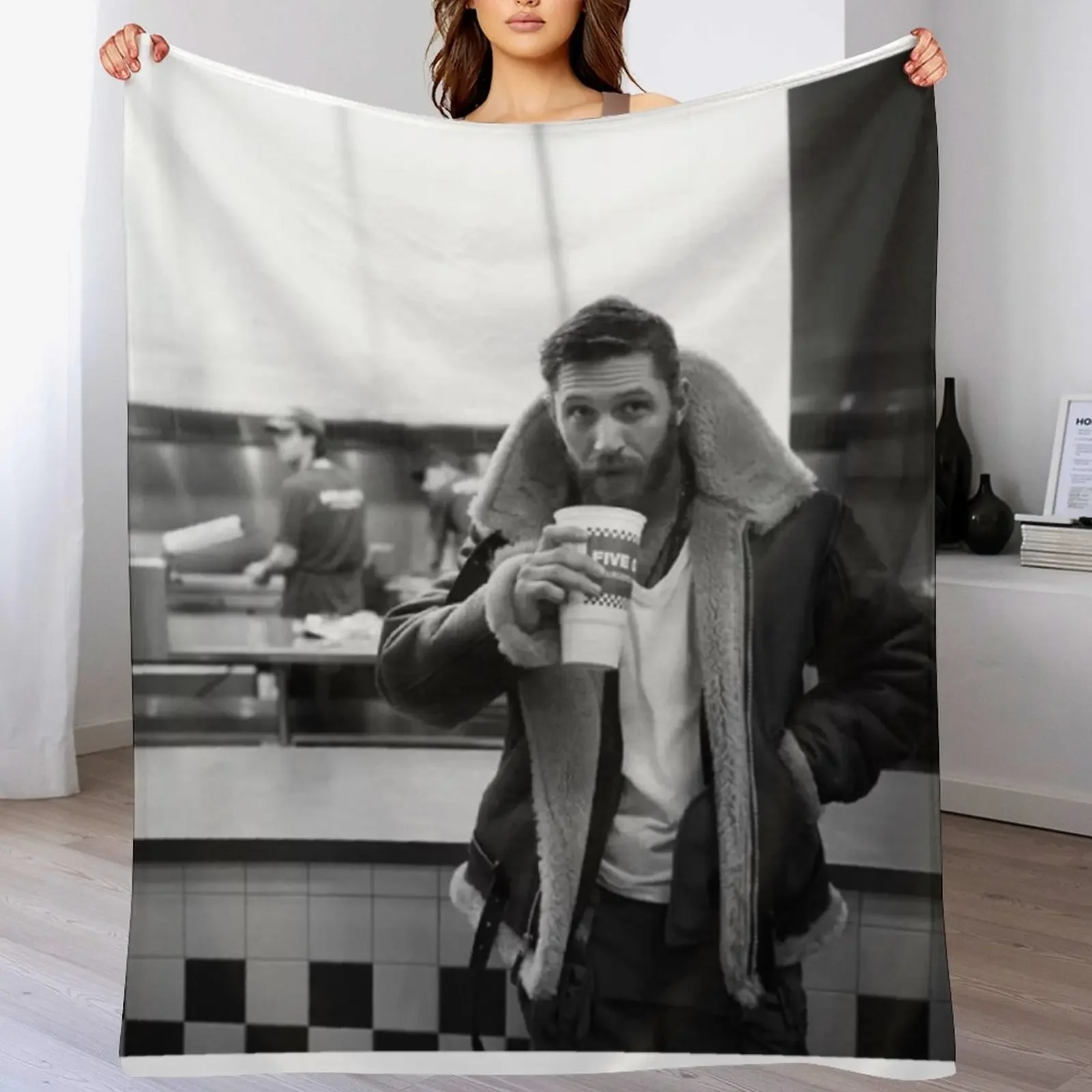 

Tom Hardy Throw Blanket for sofa Bed linens Furry heavy to sleep Blankets