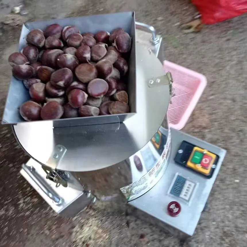 Automatic 220V Electric Chestnut Sheller Commercial Chestnut Peeling Machine