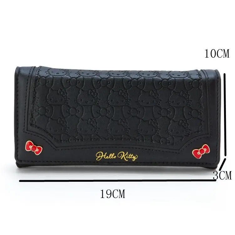 

Kawaii Hello Kitty PU Foldable Long Wallet Zipper Anime Cartoon Card Coin Purse Holder Travel Passport Ladies Clutch Lovely Gift