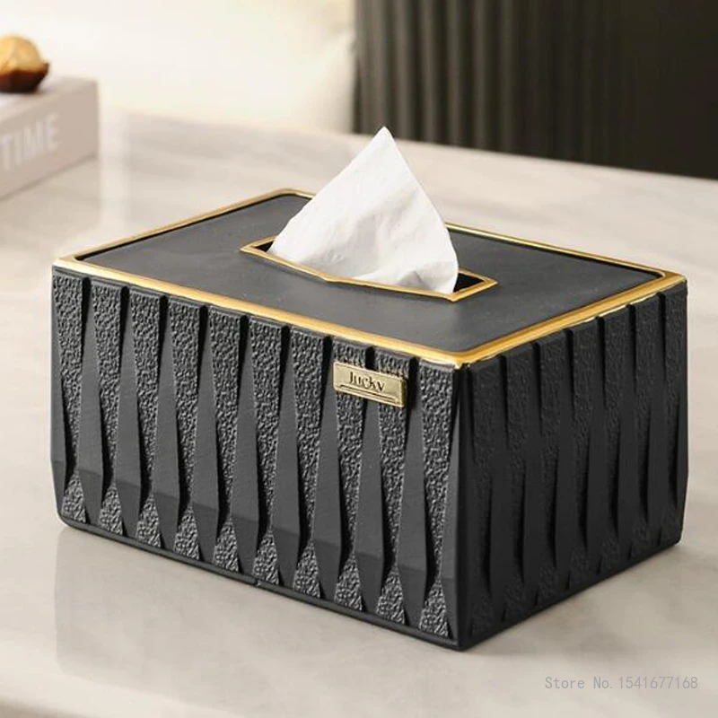 Creative Resin Tissue Box for Home Decoration Modern Storage Napkin Box Living Room Bedroom Tea and Dining Table, 1PC