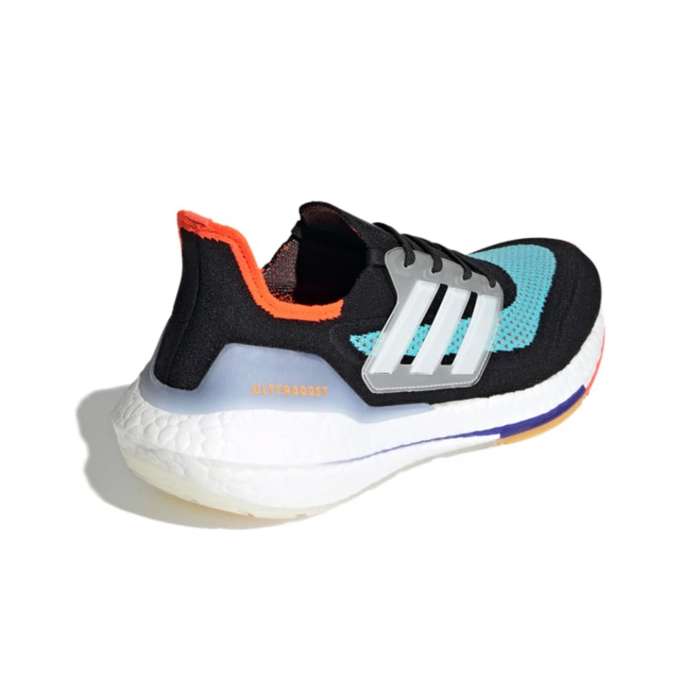 Original Adidas Ultra Boost 2021 Black/Deep Color Men and Women Unisex Casual Comfort Breath Running Sneakers Shoes S23867