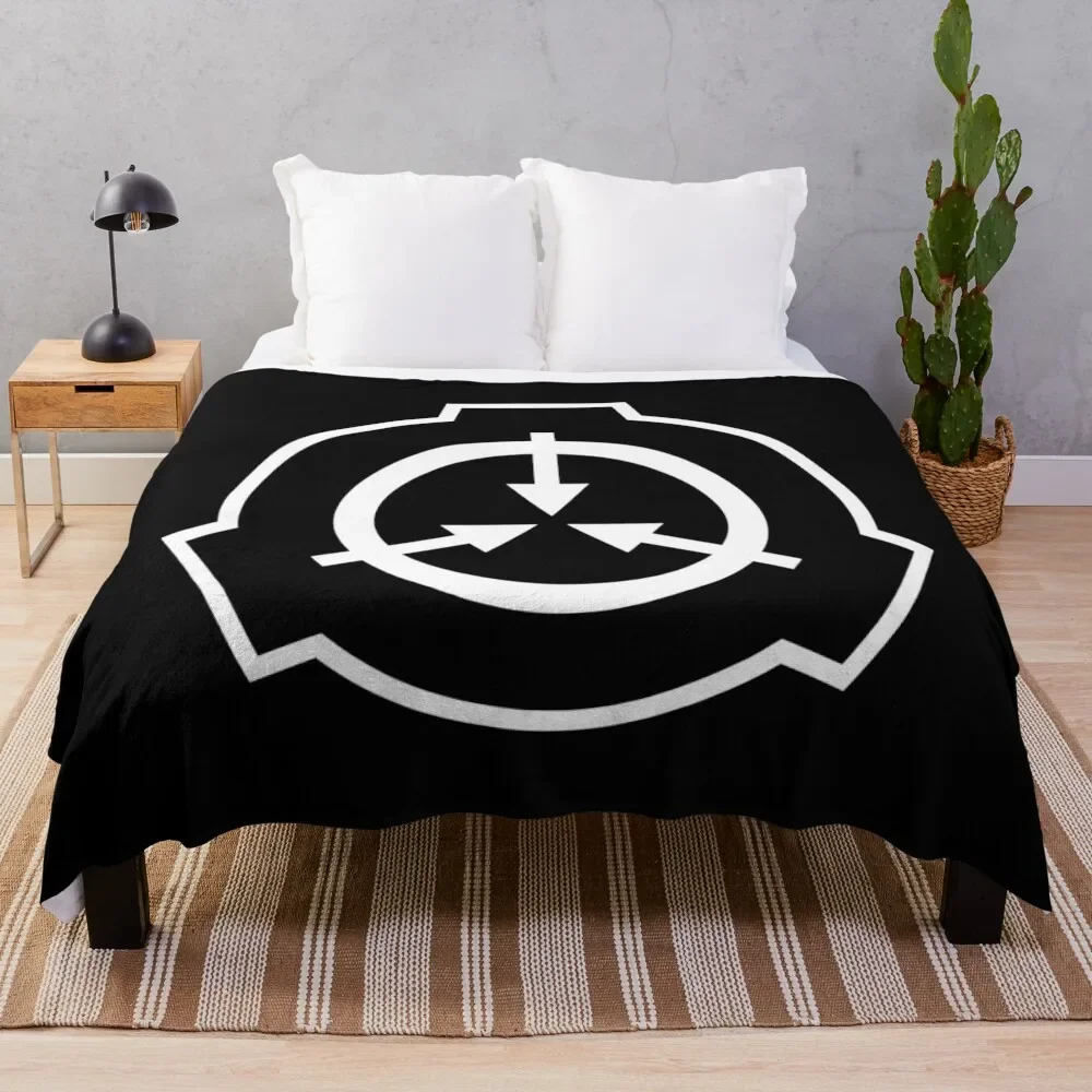 

SCP Foundation Logo Throw Blanket Travel cosplay anime Blankets