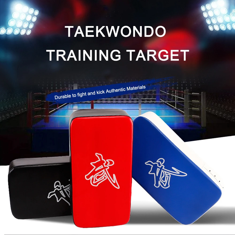 Tarcza bokserska torba z piaskiem Fitness Taekwondo ręcznie kopiąc podkładki ze skóry sprzęt treningowy Muay Thai trening tarczy bokserskiej