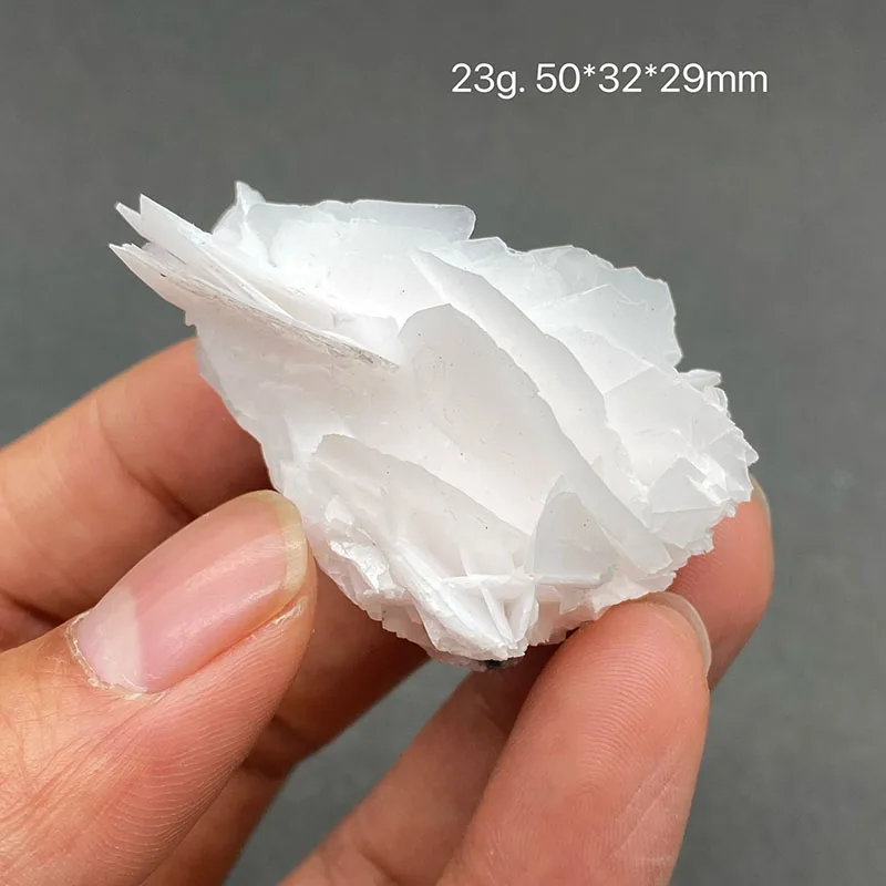 100% natural white flake calcite (fluorescent effect pink) raw stone mineral specimen healing crystal stone gemstone collection