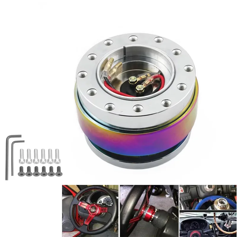 

Universal Car Auto Steering Wheel Quick Release Hub Adapter Snap hub Kit Car Accessories