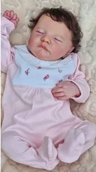 Soft Silicone Full Body Reborn Baby Doll Kids Gifts Boneca Renascida Brinquedo Bebe Para Crianças Menina Finished Painted Toy