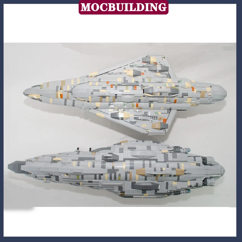 MOC UCS Resistance Fleet Model Building Blocks MC85 Bunkerbuster Space Cruiser Technology Bricks Toy DIY Display Kid Collection