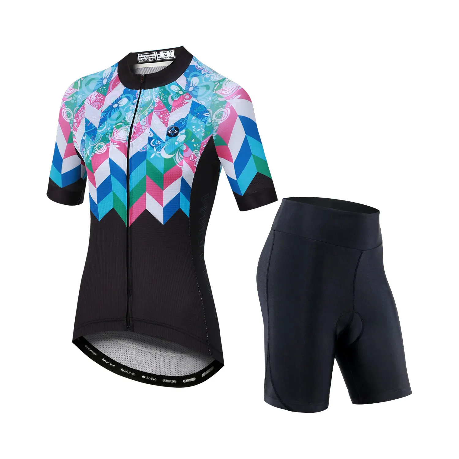 НОВЫЙ комплект из трикотажа для велоспорта, комплект из дышащей ткани, женский комплект из трикотажа для горного велосипеда с короткими рукавами, быстросохнущий летний велосипедный трикотаж НОВЫЙ комплект из трикотажа для велоспорта, комплект из дышащей ткани, женский комплект из трикотажа для горного велосипеда с короткими рукавами, быстросохнущий летний велосипедный трикотаж