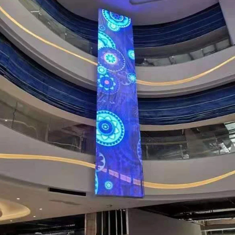 Shopping mall P2.6 indoor high brightness glass window wall showcase Jewelry store advertising led transparent screen