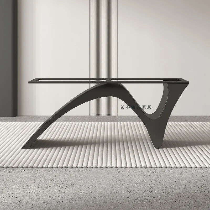 Light luxury dining table foot Stainless steel large plate table frame Island platform base Support legs Luxury stone tea table