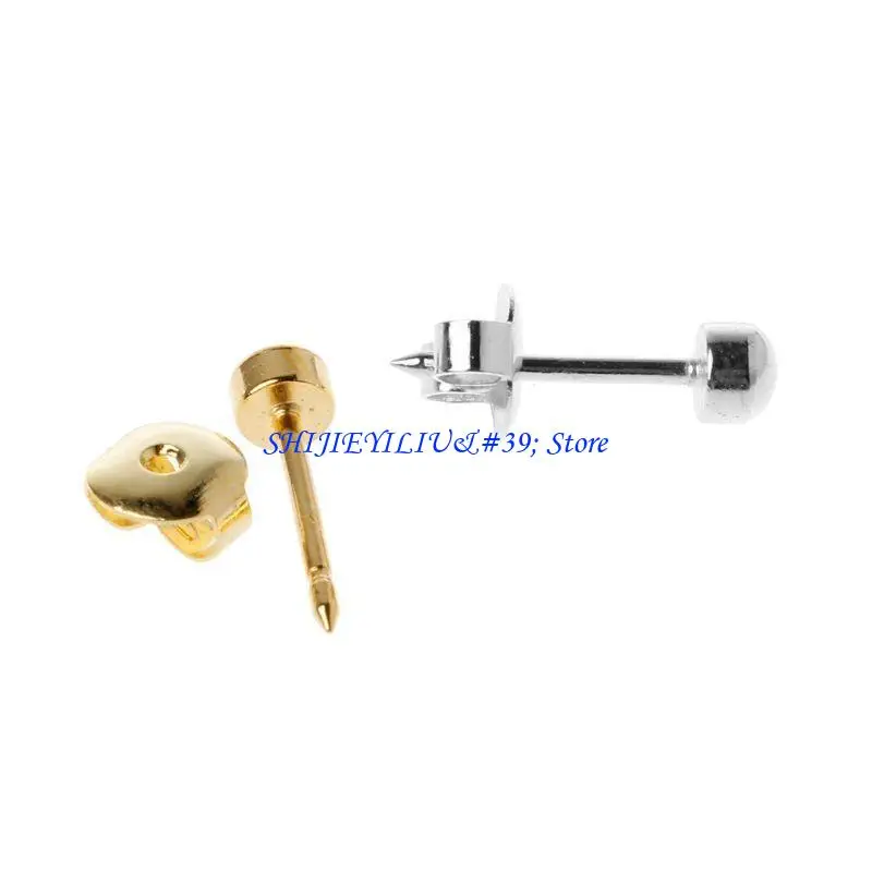 E21F 12 Pairs Ear Piercing Earring Disposable Set Ear Jewelry