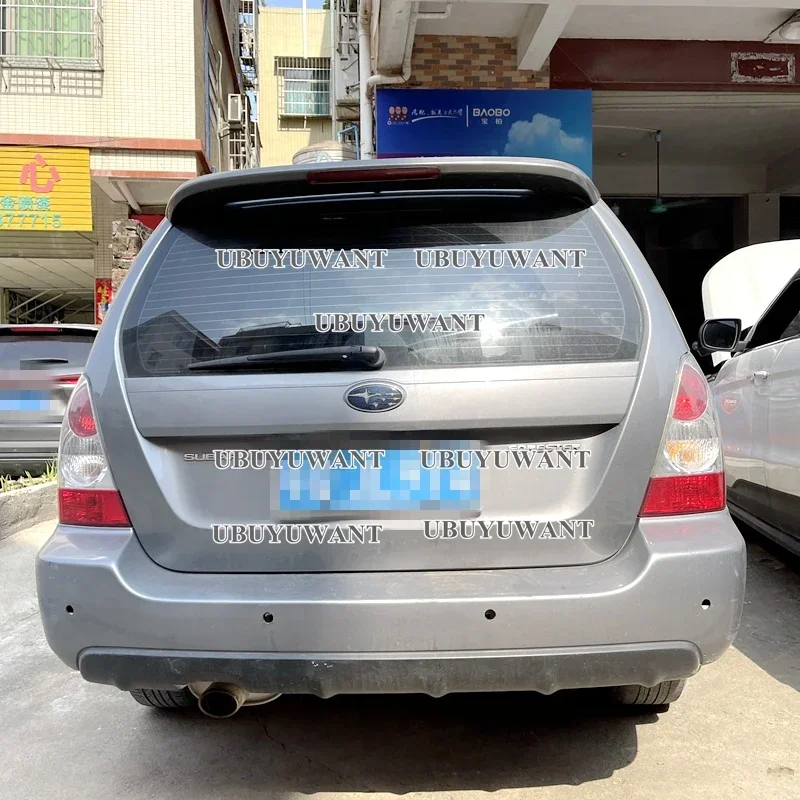 For Subaru Forester  SG5 SG9 2004-2008 High Quality Primer ABS Plastic Unpainted Black Color Factory Style Spoiler Wing