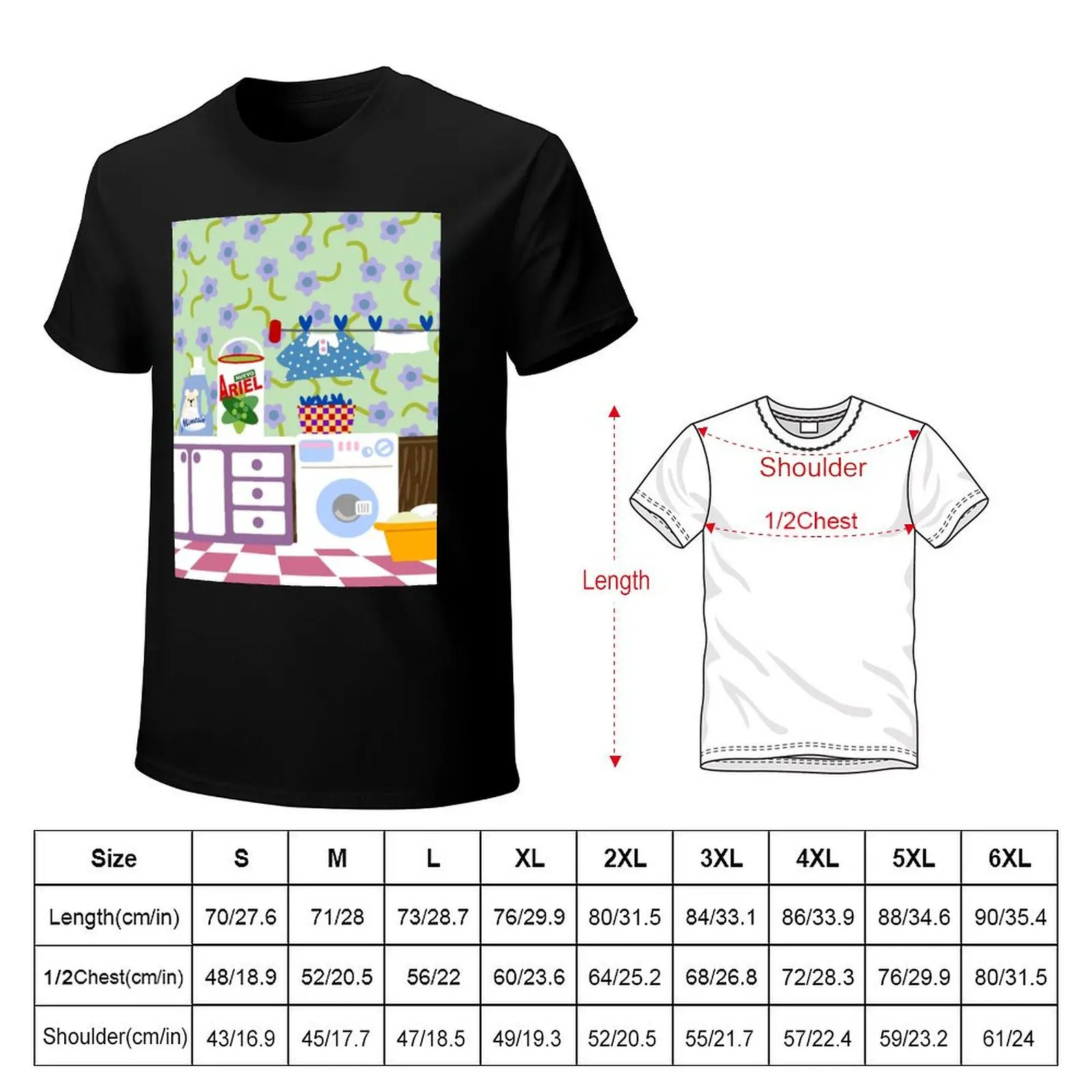 Laundry T-Shirt Retro Graphic Print T-Shirt