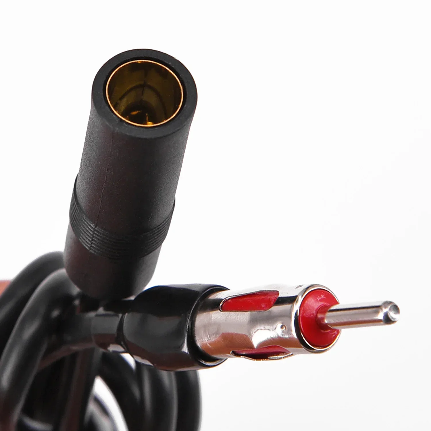 

Car AM FM Adapter Cable Black Car Female Radio AM/FM Antenna Adapter Extension Cable Plastic Metal Car Accessories