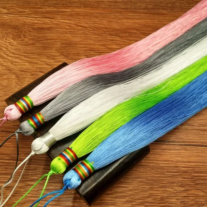 Beautiful Solid Color Tassels 30cm Super Long Polyester Thread Decorative Tassels DIY Handicrafts Apparels Pendants