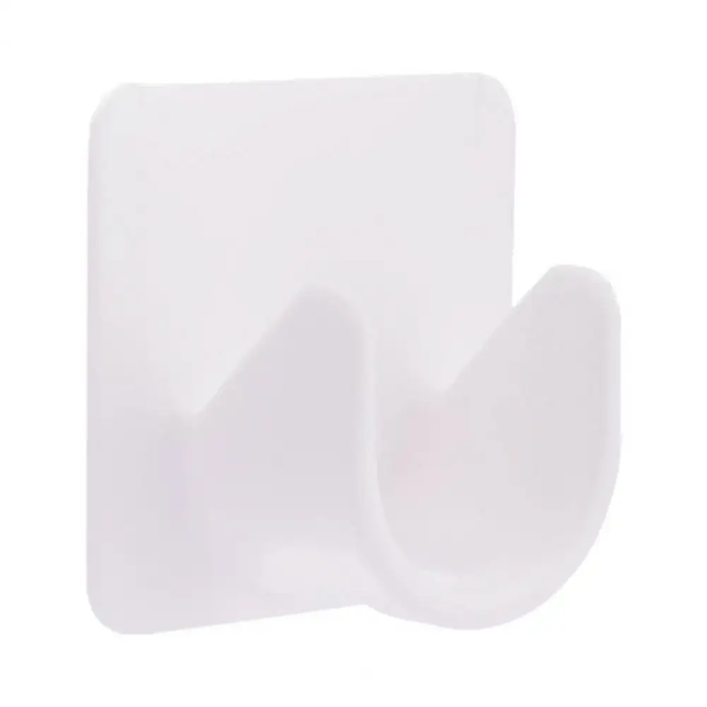 No-drill Curtain Rod Bracket 2 Pcs No Drilling Curtain Rod Holders Adhesive Wall Brackets for Shower Rods Clothes Drying Rod