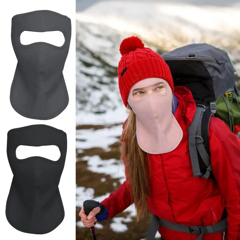 Full Face Covering Wool Face Coverings For Men Outdoor Breathable Winter Face Cover Flexible Warm Head Covering For Women