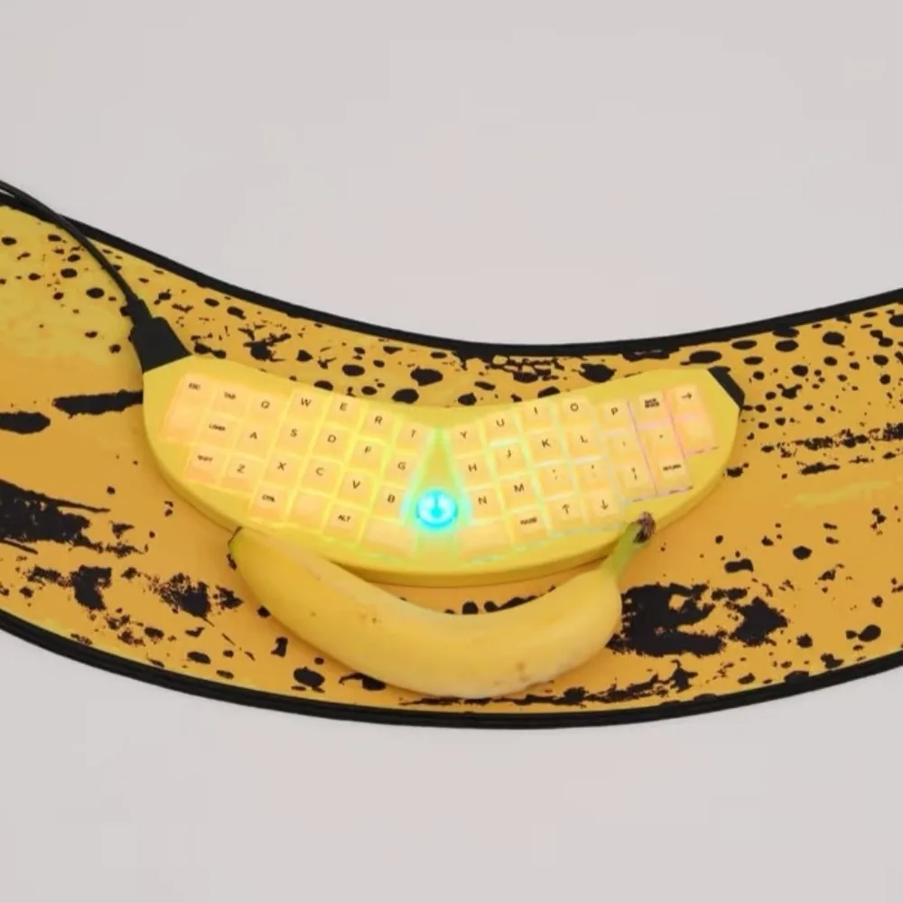 مجموعة لوحة المفاتيح الميكانيكية RGBKD Banana Alice سلكية من النوع C قابلة للتخصيص لتقوم بها بنفسك بيئة العمل لوحة مفاتيح ميكانيكية للألعاب المكتبية