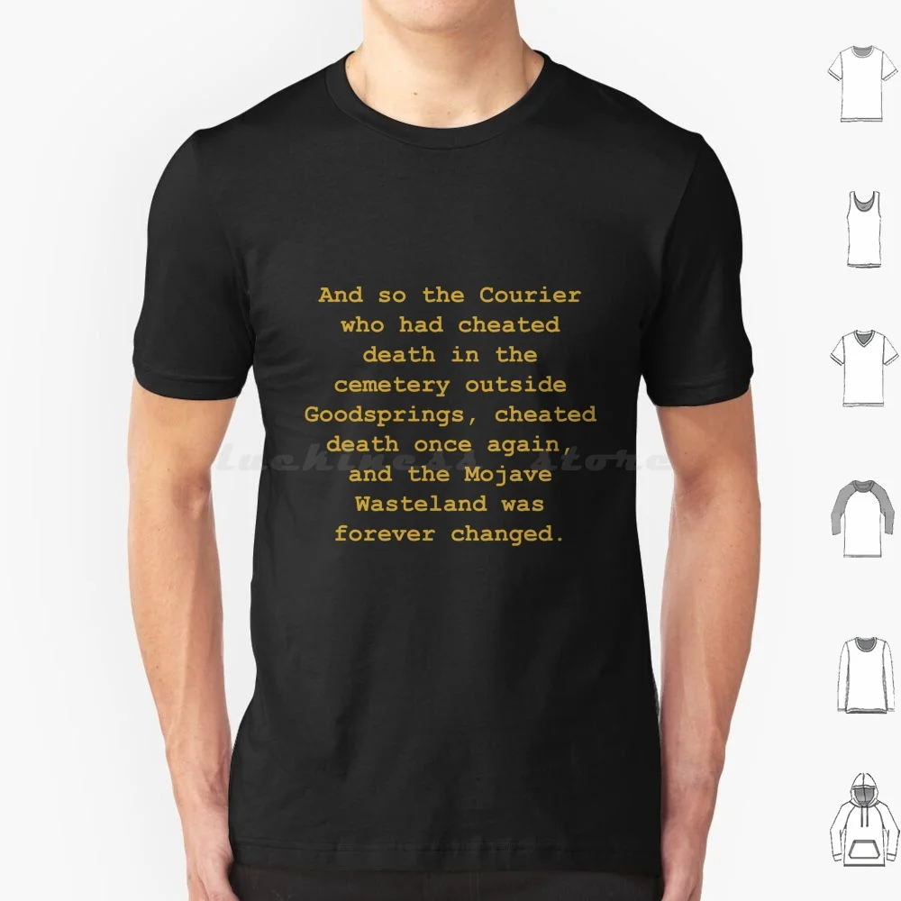 The Courier's Journey ( : New Vegas Inspired Quote ) T Shirt Big Size 100% Cotton New Vegas New Vegas Fnv The Courier Courier