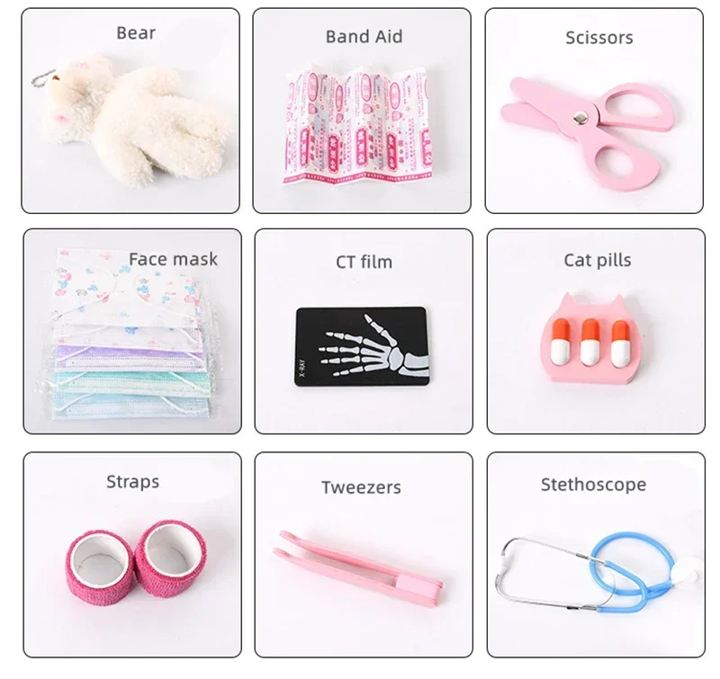 Giocattoli di Peluche Imbottiti, Marionette da Dito, Bambole Kawaii Educative per Bambini, Anatra, Agnello, Mucca, Cane, Cavallo, Regalo per Bambini