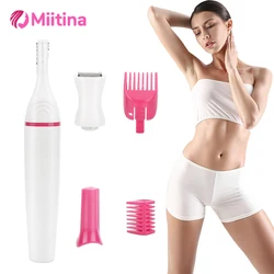 5 In 1 Body Hair Remover Epilator Electric Razor Clipper Shaver Trimmer Women Armpit Bikini Hair Leg Hair Pubic Hairs Trimmer