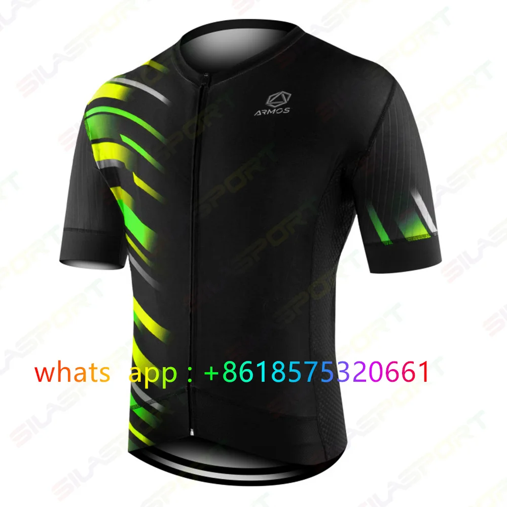 

SILASPORT Cycling Jersey Men Polyester Pro Team Bike Wear Summer Quick Dry Cycling Top Printing Breathable Contest Bicycle Shirt