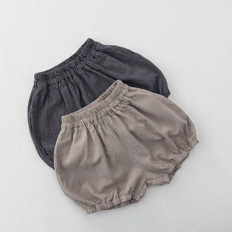 MILANCEL Sommer-Kindershorts 1-6T, lockere Kinder-Knickershorts, gestreifte Mädchen-Halbhosen, atmungsaktive Jungenhosen – Detail 3