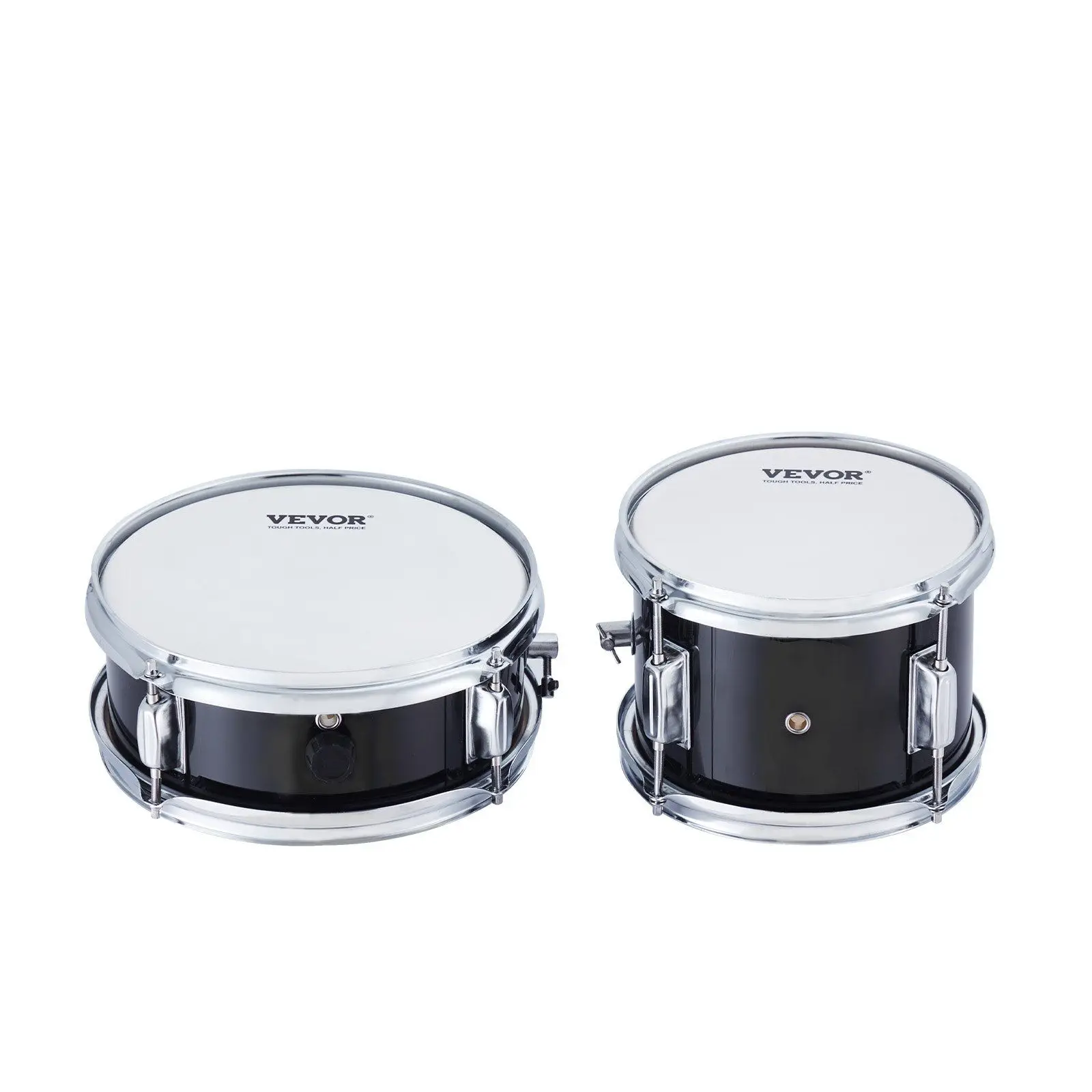 

3-Piece Kids Drum Set – 14" Bass w/ Throne & Cymbals – Adjustable (Beginner Drum Kit for Children, Black)