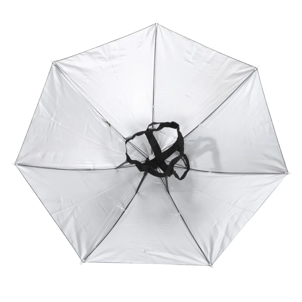 55/69/77/95cm Outdoor Fishing Caps Rain Umbrella Hat Foldable Fishing Sunshade Headwear Cap Waterproof Camping Beach Fishing Hat