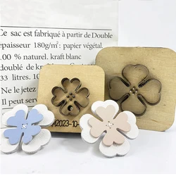 Four Leaf Clover Die Cutting Template,Lucky Clover Charms,Punching Knife Mold,Customized Leather Die Cutting,Handmade Pendant