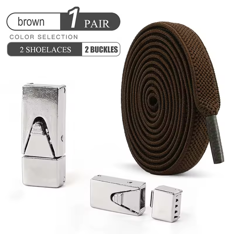 1 Pair No Tie Shoe Laces Press Lock Shoelaces Without Ties Elastic Laces Sneaker Kids Adult Widened Flat Shoelace for Shoes - Image 18