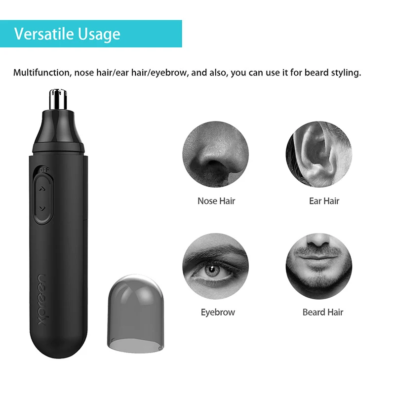 Electric Nose Hair Trimmer for Men usb Rechargeable Professional Removal Clipper implement Shaver tec bean