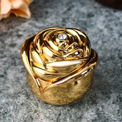 Rose Urn for Pet Memorial, Zinc Alloy Cremation, Openable Ashes Holder,Animal, Mouse, Rabbits, Fish, Funeral Casket, Jewelry Bo